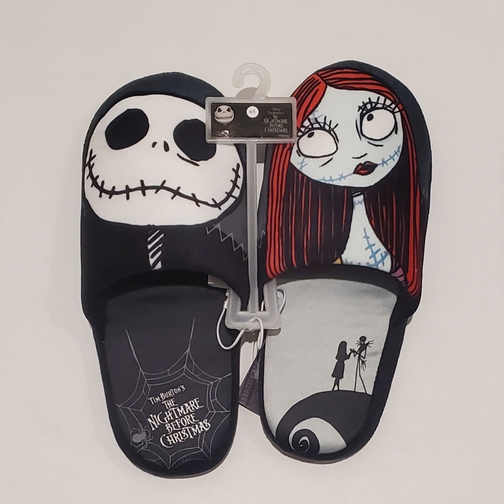 Nightmare Before Christmas Slippers Sz XL KIDS 4/5